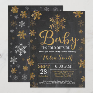 Baby Its Cold Outside Winter Baby Shower Invitation