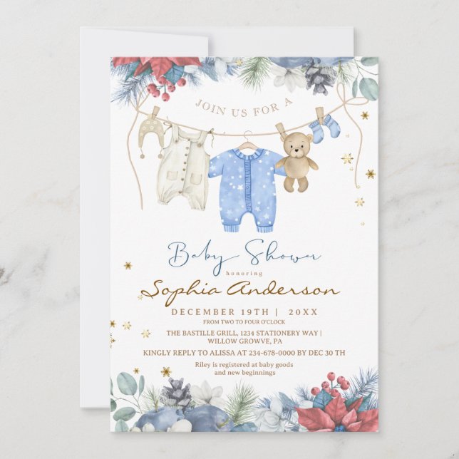 Baby Its Cold Outside Winter Baby Shower Invitation (Front)