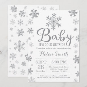 Baby Its Cold Outside Winter Baby Shower Invitation