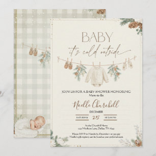 Baby It's Cold Outside Winter Baby Shower  Invitation