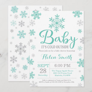 Baby Its Cold Outside Winter Baby Shower Invitation