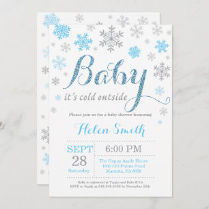 Baby Its Cold Outside Winter Baby Shower Invitation