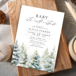 Baby Its Cold Outside winter baby shower Invitation