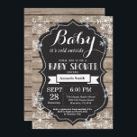 Baby Its Cold Outside Winter Baby Shower Invitation<br><div class="desc">Baby Its Cold Outside Winter Baby Shower Invitation. Boy or Girl Baby Shower Invitation. Winter Holiday Baby Shower Invite. White Snowflakes. Rustic Wood and Chalkboard Background. For further customization,  please click the "Customize it" button and use our design tool to modify this template.</div>