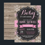 Baby Its Cold Outside Winter Baby Shower Invitation<br><div class="desc">Baby Its Cold Outside Winter Baby Shower Invitation. Boy or Girl Baby Shower Invitation. Winter Holiday Baby Shower Invite. Pink and White Snowflakes. Rustic Wood and Chalkboard Background. For further customization,  please click the "Customize it" button and use our design tool to modify this template.</div>