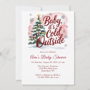 Baby, It's Cold Outside Winter Baby Shower Invitation