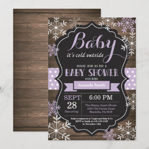 Baby Its Cold Outside Winter Baby Shower Invitation