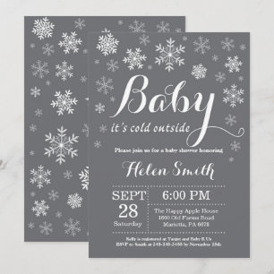Baby Its Cold Outside Winter Baby Shower Invitation