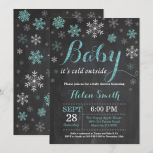 Baby Its Cold Outside Winter Baby Shower Invitation