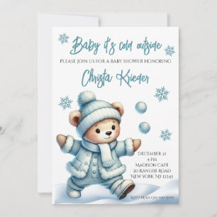 "Baby It's Cold Outside" Winter Baby Shower Invite