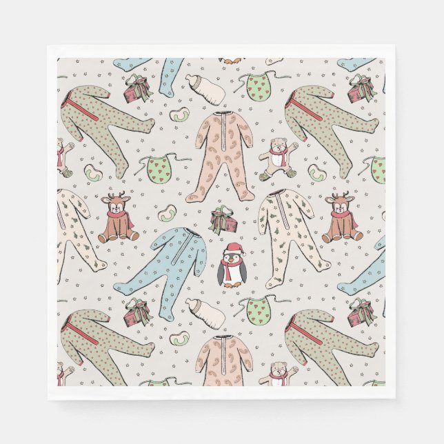 Baby Its Cold Outside Winter Baby Shower Napkin (Front)