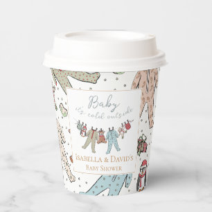 Baby Its Cold Outside Winter Baby Shower Paper Cups