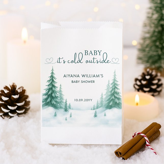 Baby Its Cold Outside Winter Baby Shower Party  Favour Bag (Creator Uploaded)