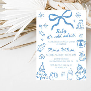 Baby It's Cold Outside Winter Baby Shower Party Invitation