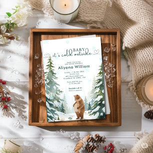 Baby Its Cold Outside Winter Baby Shower Party Invitation