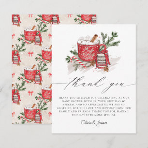 Baby It's Cold Outside Winter Baby Shower  Thank You Card