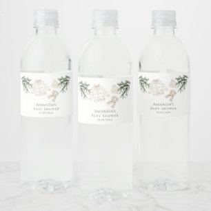 Baby It's Cold Outside Winter Baby Shower Water Bottle Label