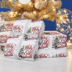 Baby, It's Cold Outside Winter Baby Shower Wrapping Paper