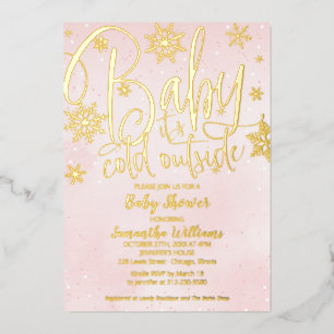 Baby It's Cold Outside Winter Girl Baby Shower  Fo