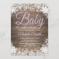 Baby Its Cold Outside Winter Snowflake Baby Shower