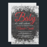 Baby Its Cold Outside Winter Snowflake Baby Shower Invitation<br><div class="desc">Baby Its Cold Outside Winter Snowflake Baby Shower Invitationn. Boy or Girl Baby Shower Invitation. Red. Winter Holiday Baby Shower Invite. White Snowflakes. Chalkboard Background. For further customization,  please click the "Customize it" button and use our design tool to modify this template.</div>