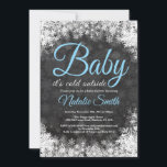 Baby Its Cold Outside Winter Snowflake Baby Shower Invitation<br><div class="desc">Baby Its Cold Outside Winter Snowflake Baby Shower Invitationn. Boy Baby Shower Invitation. Blue. Winter Holiday Baby Shower Invite. White Snowflakes. Chalkboard Background. For further customization,  please click the "Customize it" button and use our design tool to modify this template.</div>