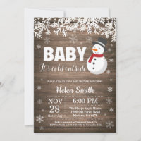 Baby its Cold Outside Winter Snowman Baby Shower