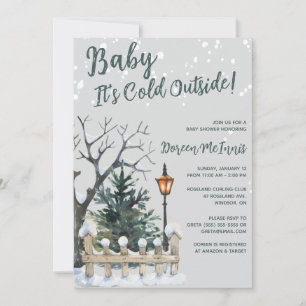 Baby It's Cold Outside, Winter Themed Baby Shower Invitation