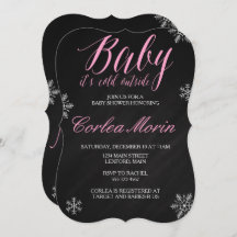 Baby Its Cold Outside Winter themed Shower Invite
