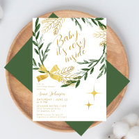 Baby It's Cosy Inside Winter Botanical Gold Shower