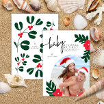 Baby It's Warm Outside Christmas Photo Card<br><div class="desc">Celebrate a sun-kissed holiday with our ‘Baby It’s Warm Outside’ Christmas card! This festive card features space for a personal, sand-filled photo, making it perfect for sharing tropical holiday vibes with family and friends back home. Ideal for those enjoying Christmas in warm destinations, it's a unique way to spread cheer...</div>