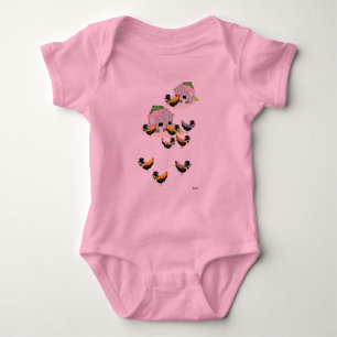 Baby Jersey Bodysuit : Day with the Chickens