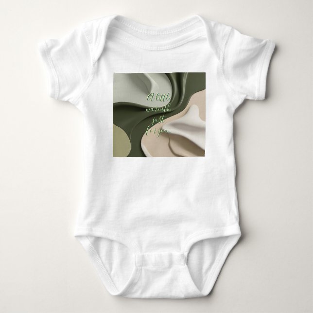 Baby jersey bodysuit in stylish graphic (Front)