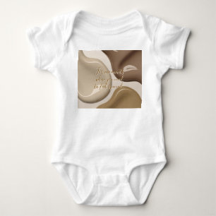 Baby jersey bodysuit in stylish graphic