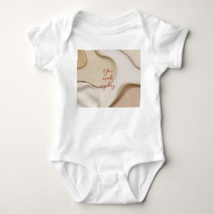 Baby jersey bodysuit in stylish graphic