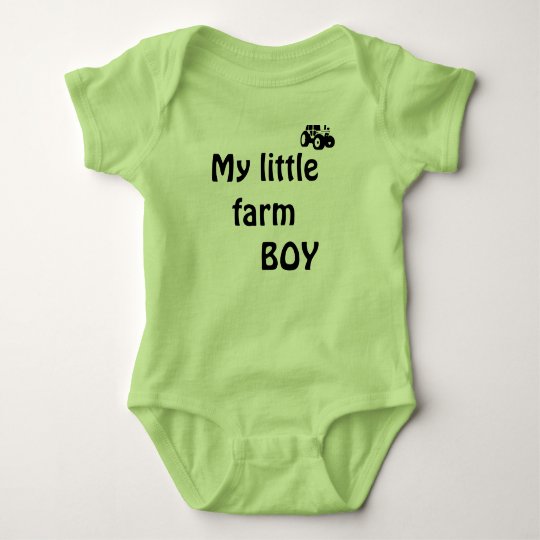 Baby Jersey bodysuit lime green tractor