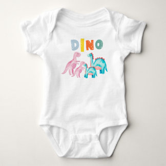 Baby jersy bodysuit with printed Dinos