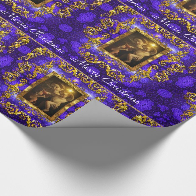 Baby Jesus Bless His Holy Name Wrapping Paper (Corner)