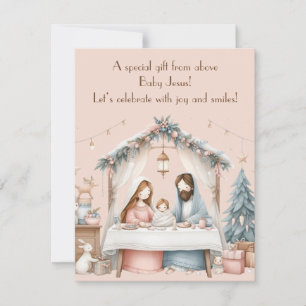 Baby Jesus Christmas Greeting Card
