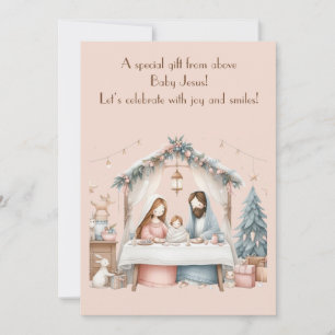 Baby Jesus Christmas Greeting Card