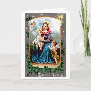 Baby Jesus Christmas Greeting Holiday Card