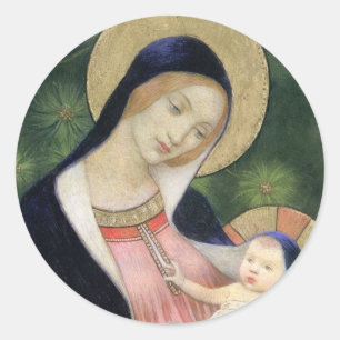 BABY JESUS CLASSIC ROUND STICKER