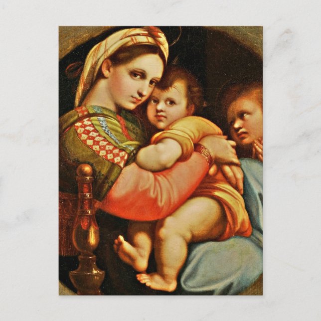 Baby Jesus in Mary's Arms Postcard (Front)