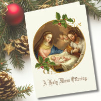 Baby Jesus Manger Christmas Mass Offering Memorial