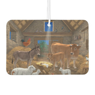 Baby Jesus Manger Holy Night Christmas Nativity Air Freshener