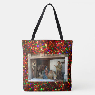 Baby Jesus, Mary and Joseph Nativity Tote Bag