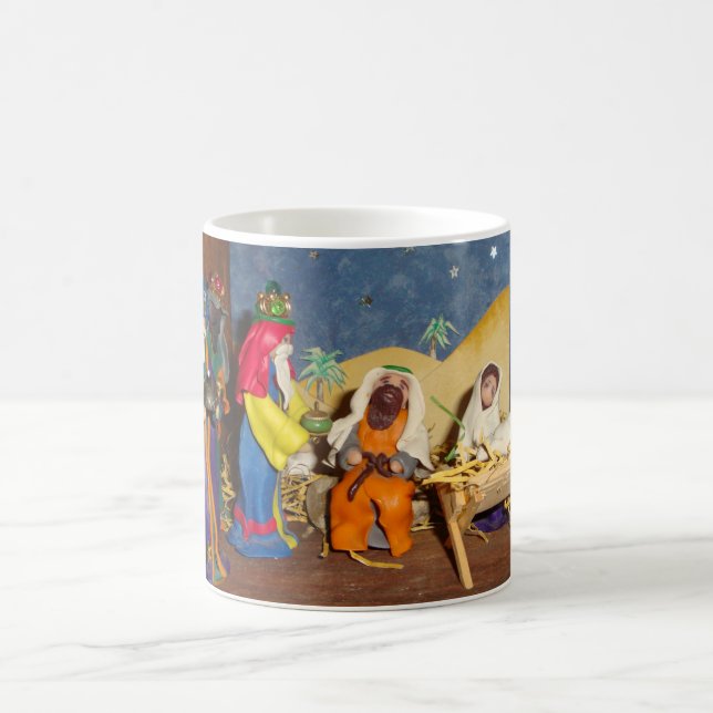 baby Jesus Mary three kings christmas nativity Coffee Mug (Center)