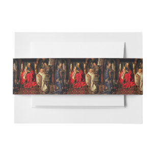 Baby Jesus Touching Dove Invitation Belly Band