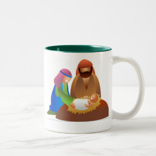 Baby Jesus Two-Tone Coffee Mug