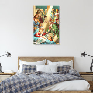 baby jesus Wrapped Canvas